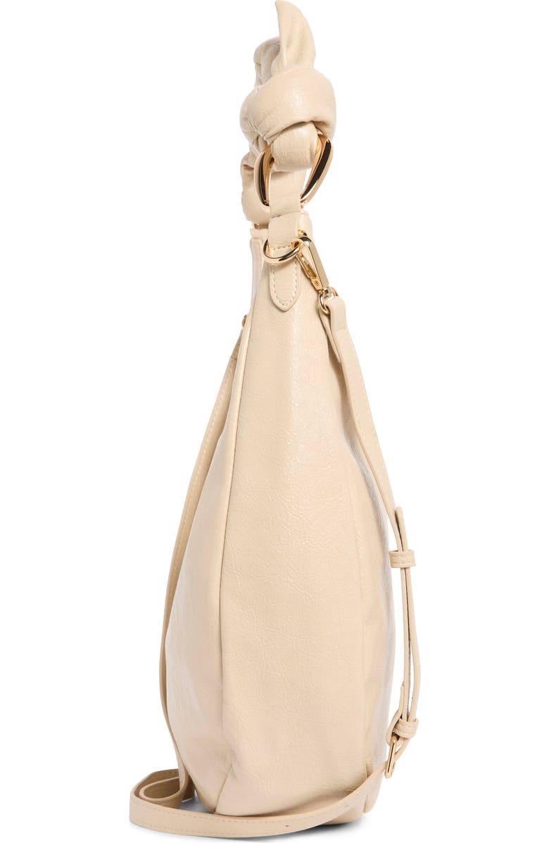 Melie Bianco Lilie Knotted Handle Shoulder Bag, Alternate, color, Beige