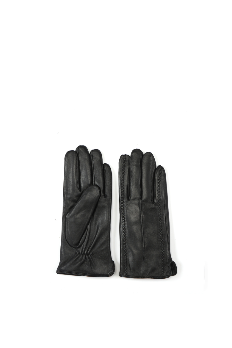 Elise Leather Gloves, Main, color, Black