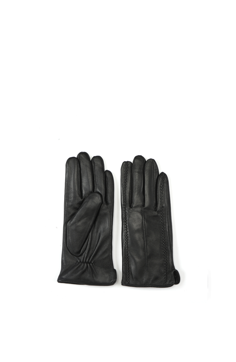 Bob Oré Blue Collection Elise Leather Gloves, Main, color, Black
