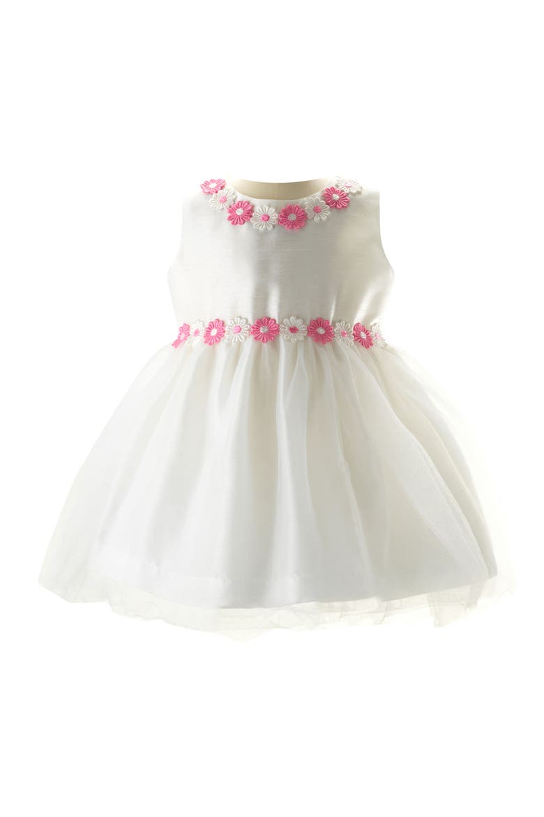 Pink Daisy Tulle Dress, Main, color, White