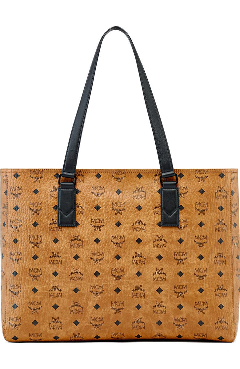 MCM Klassik Visetos Large Shopper, Alternate, color,