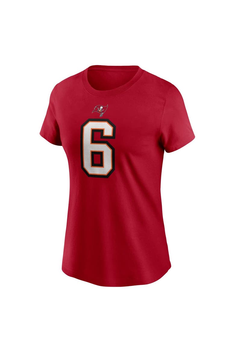 Women's Nike Baker Mayfield Red Tampa Bay Buccaneers Player Name & Number T-Shirt, Alternate, color, Red
