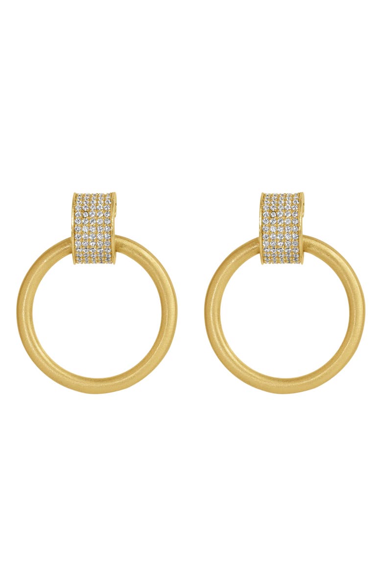 Dean Davidson Petit Pavé Drop Hoop Earrings, Main, color, 