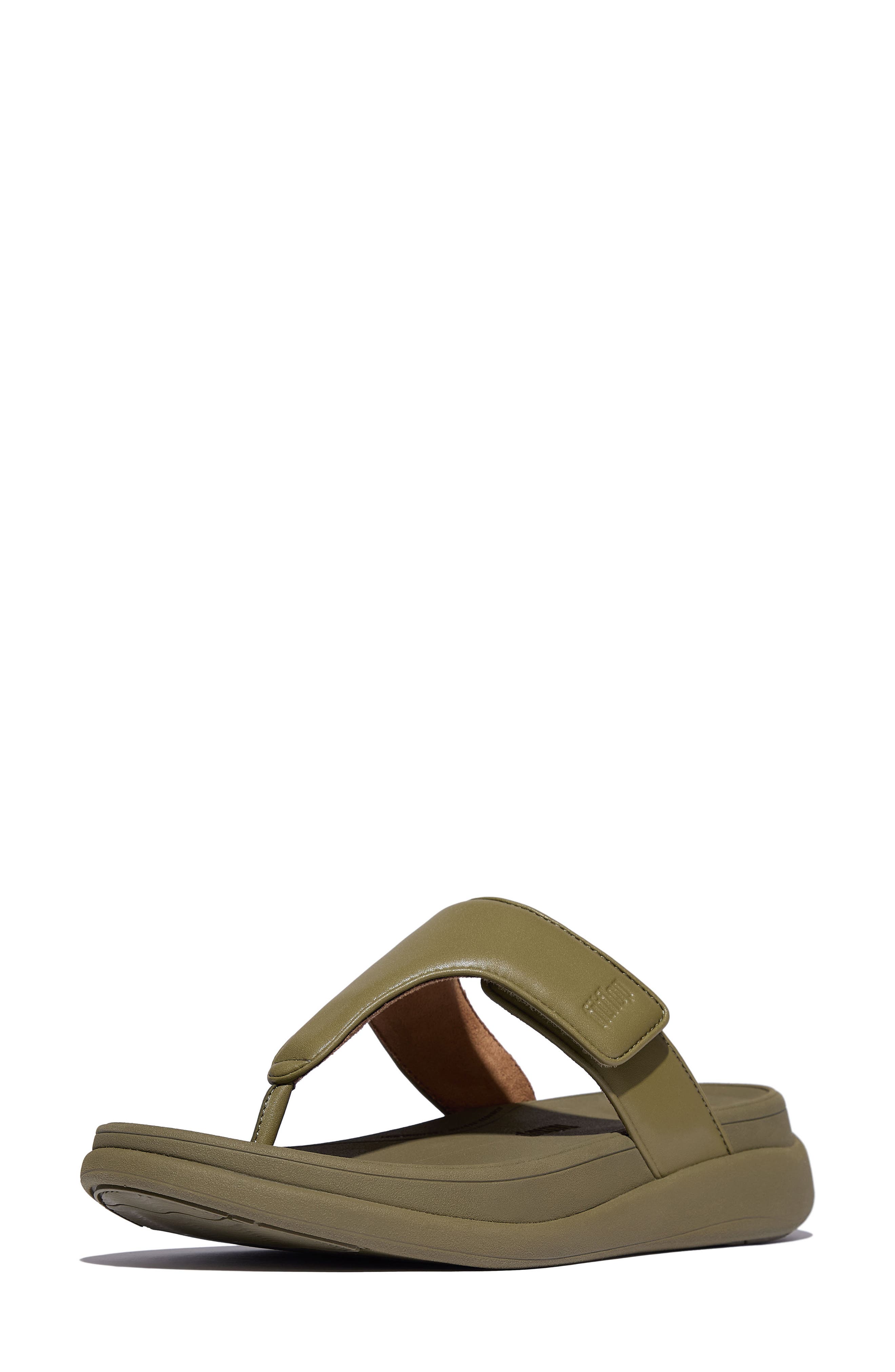 FitFlop F-Mode Go Adjustable Platform Flip Flop, Alternate, color, Camo-Green