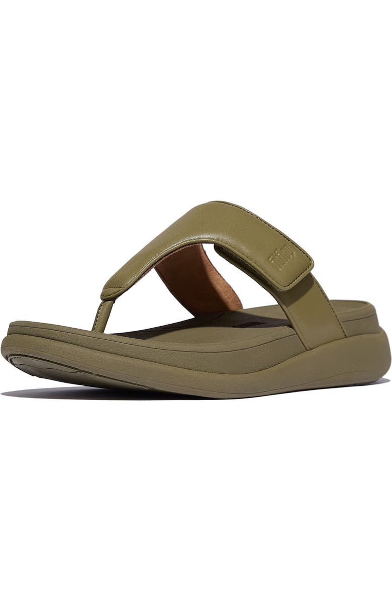 FitFlop F-Mode Go Adjustable Platform Flip Flop, Alternate, color, Camo-Green
