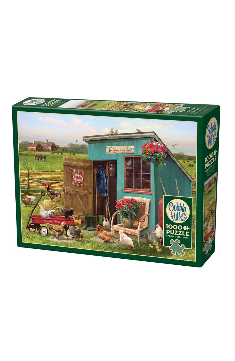 Cobble Hill The Happy Hen 1000 Piece Puzzle, Main, color, Multicolored