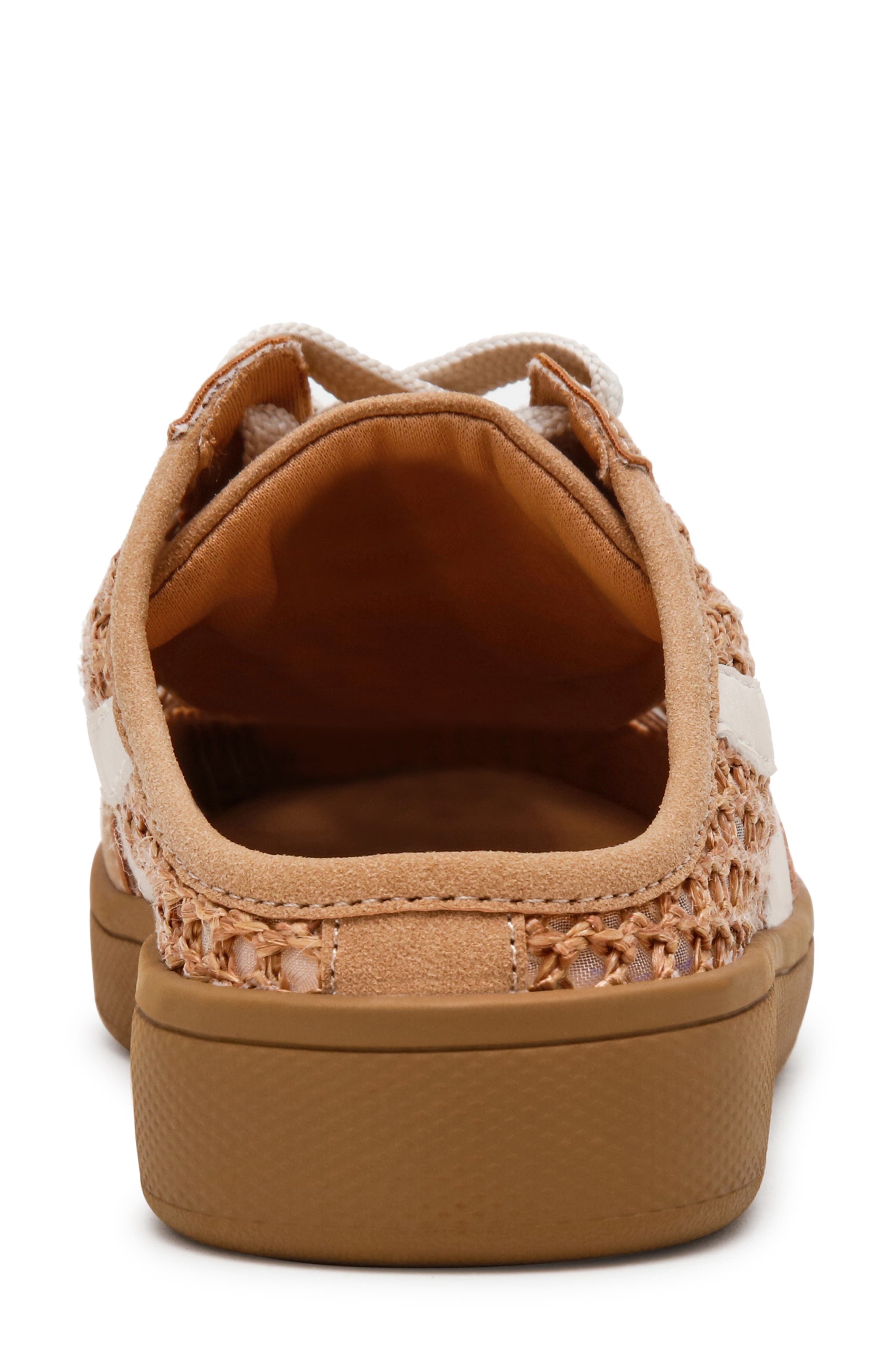 DV by Dolce Vita Vitally Faux Shearling Lined Mule Sneaker, Alternate, color, Camel Woven