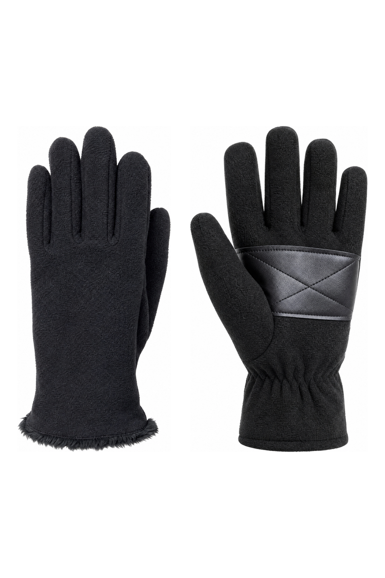 Women's Plush Lined Fleece Winter Glove, Main, color, Black
