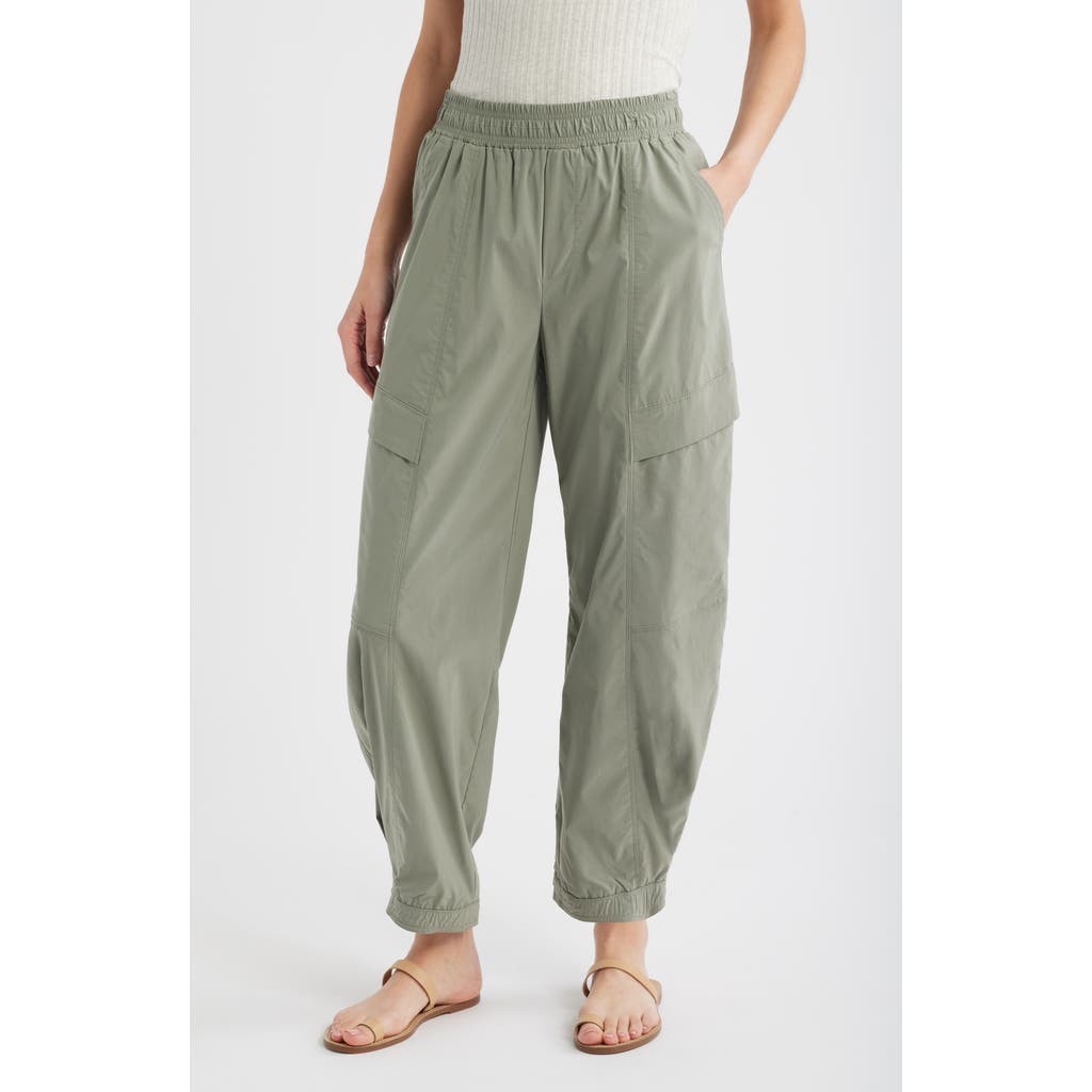 Wit & Wisdom Ultra Skyrise Wide Leg Cargo Pants In Green