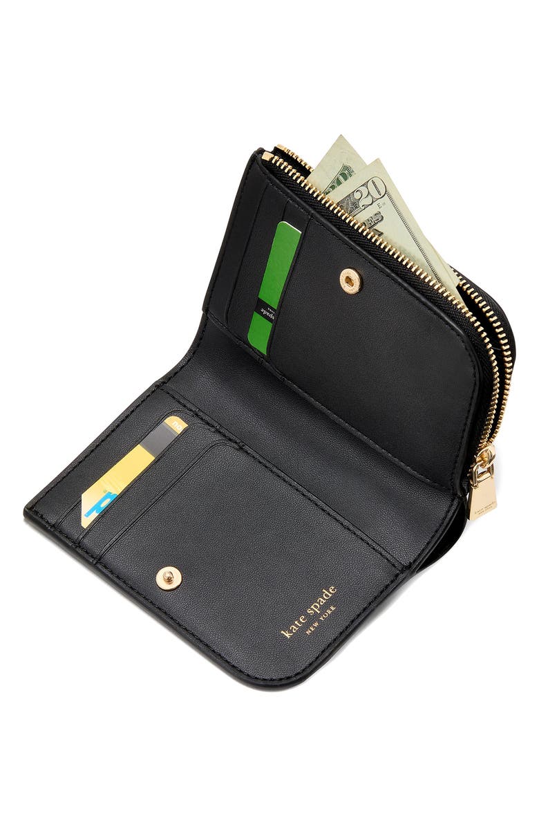 Kate Spade New York small devin saffiano leather card case, Alternate, color,