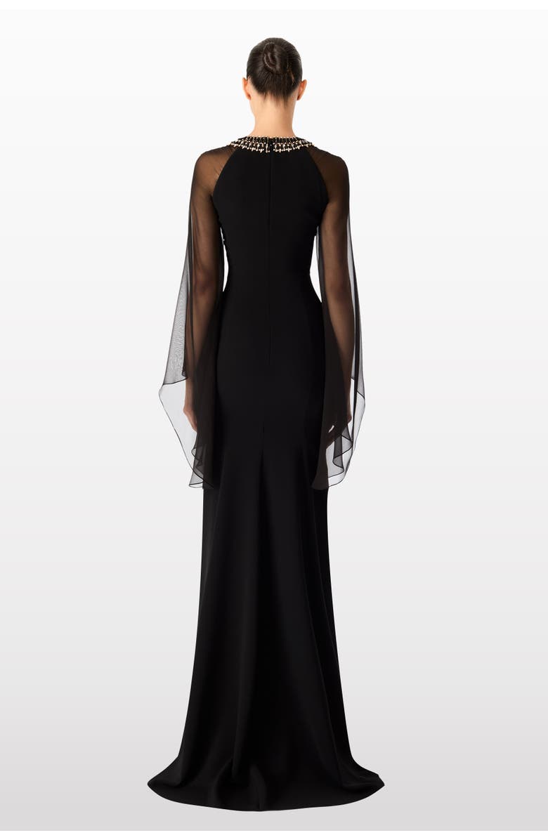 Jenny Packham Charma Maxi Dress, Alternate, color, Liquorice