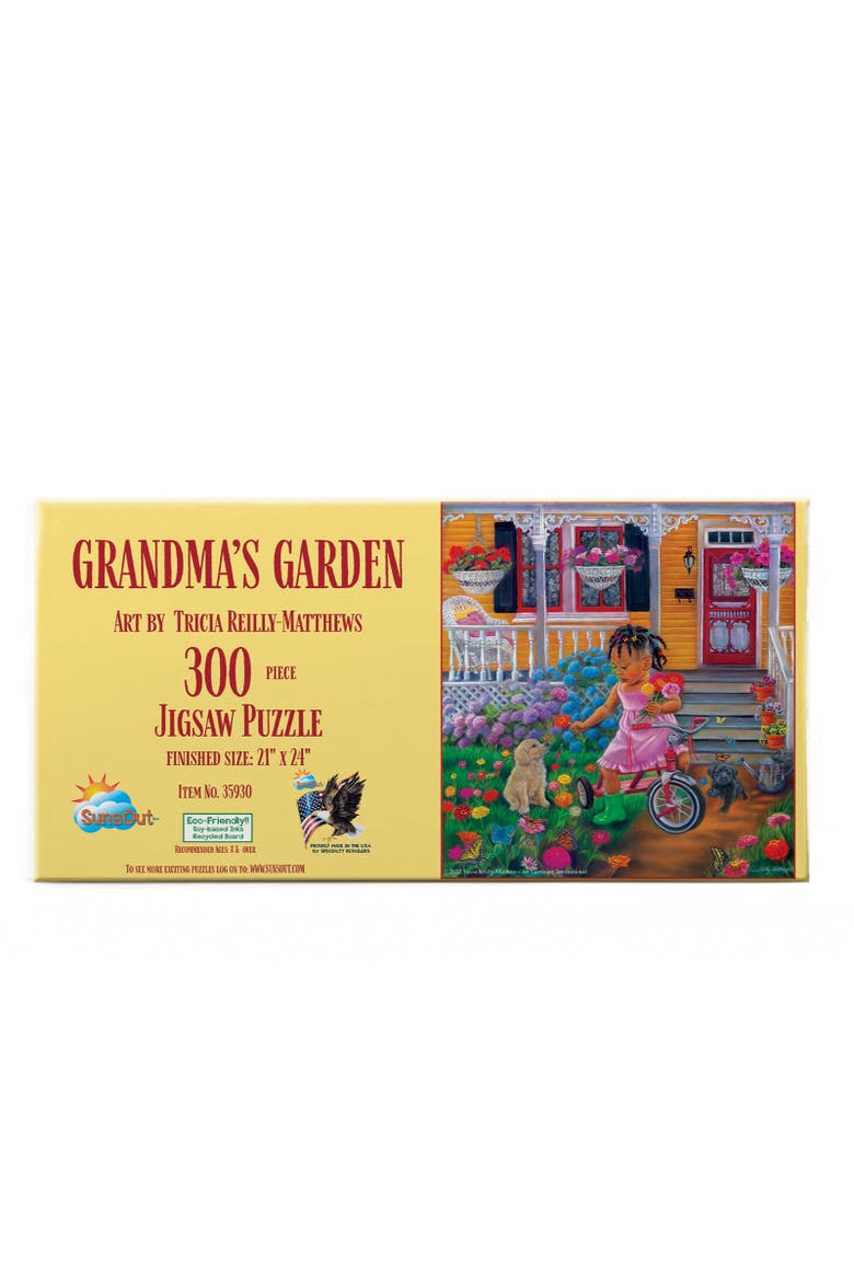 Grandma's Garden 300 piece Jigsaw Puzzle for Adults, Alternate, color, Multicolor