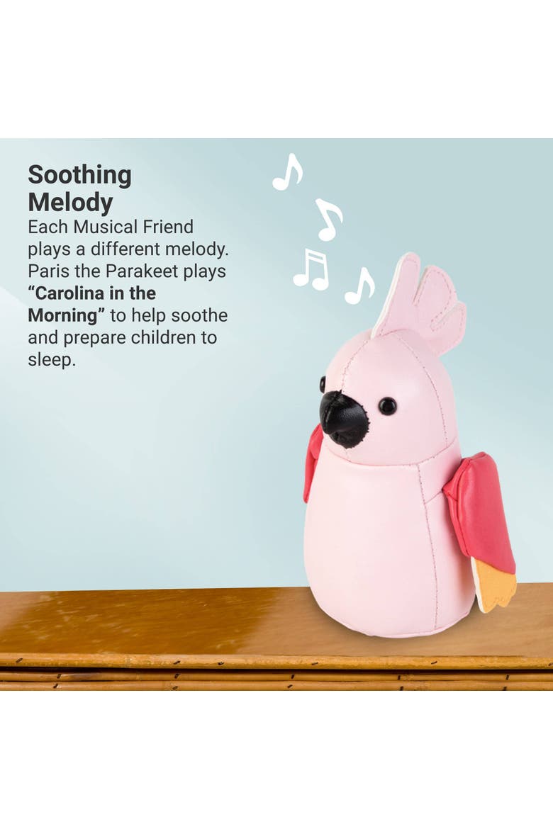 Musical Animals - Parakeet , Plush Baby Music Box, Nursery Toy, Alternate, color, Pink