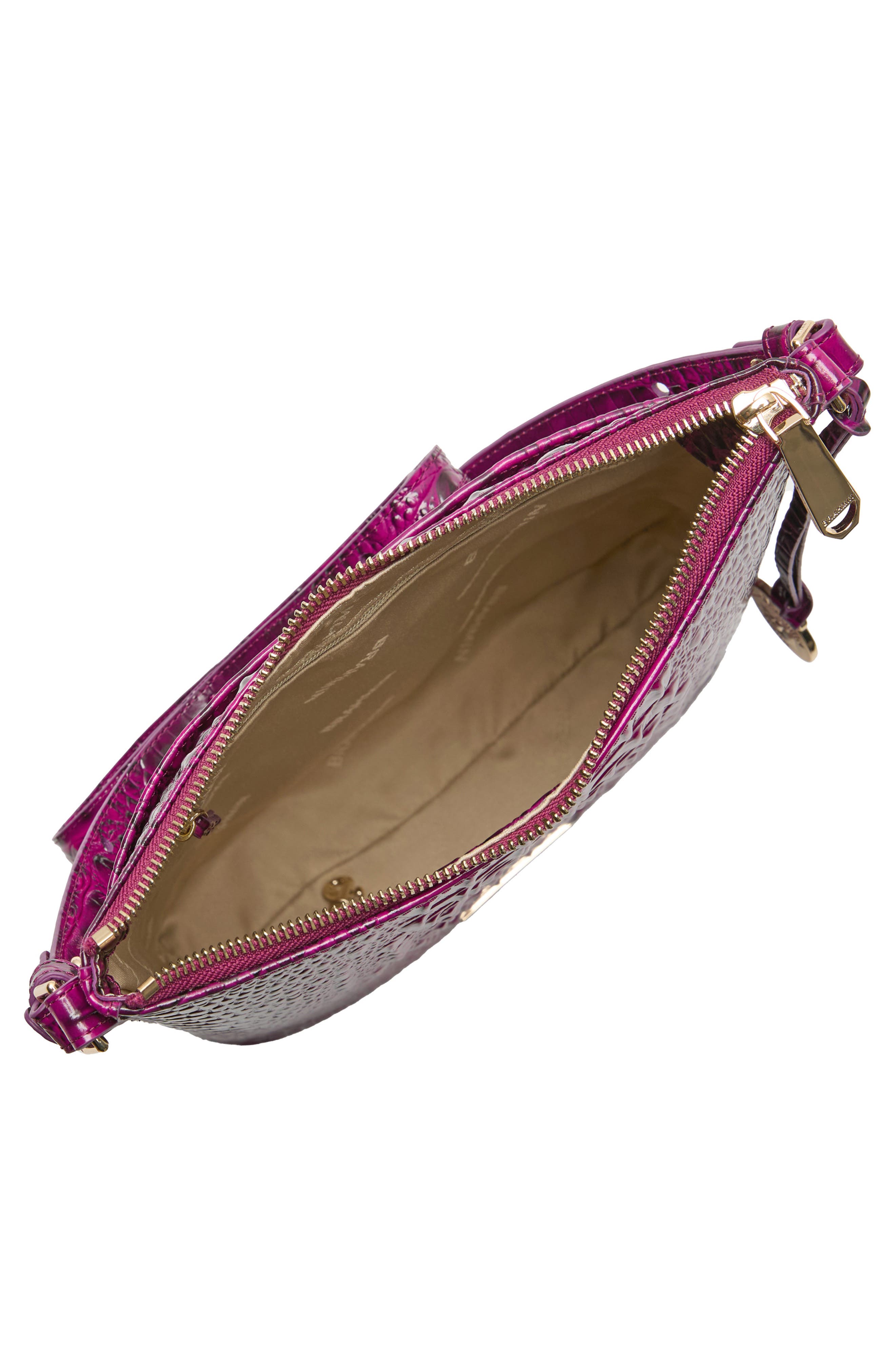 Brahmin Katie Croc Embossed Leather Crossbody Bag, Alternate, color, 