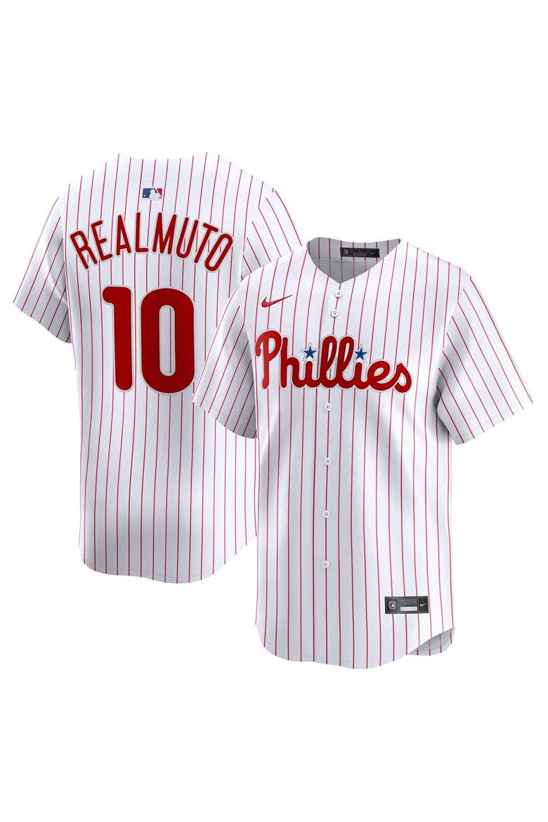 Men's Nike J.T. Realmuto White Philadelphia Phillies Home Limited Player Jersey, Alternate, color, White
