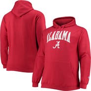 Champion Men's Champion Crimson Alabama Crimson Tide Big & Tall Arch Over Logo Powerblend Pullover Hoodie