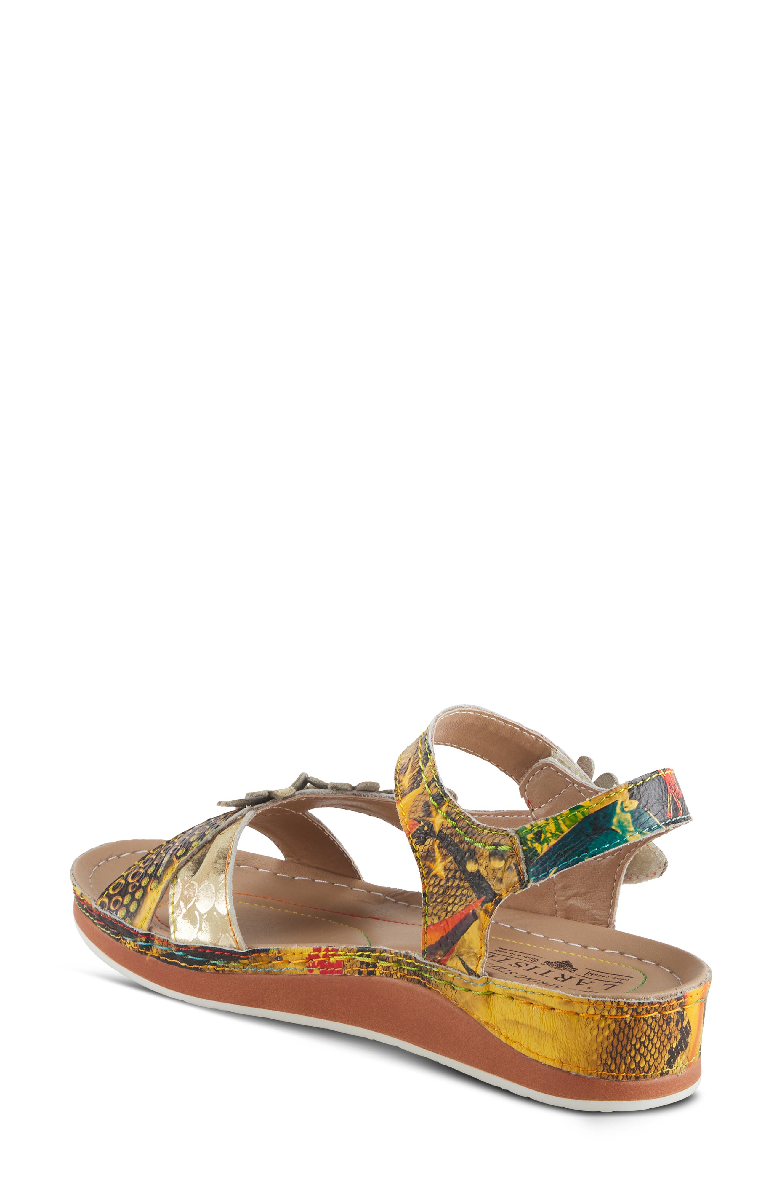 L'Artiste by Spring Step Charleen Wedge Sandal, Alternate, color, 