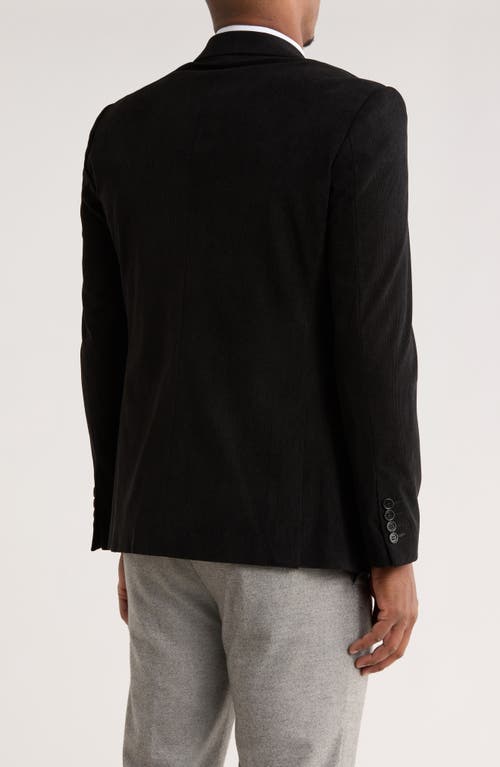 Tom Baine Corduroy Two-button Sport Coat In Black