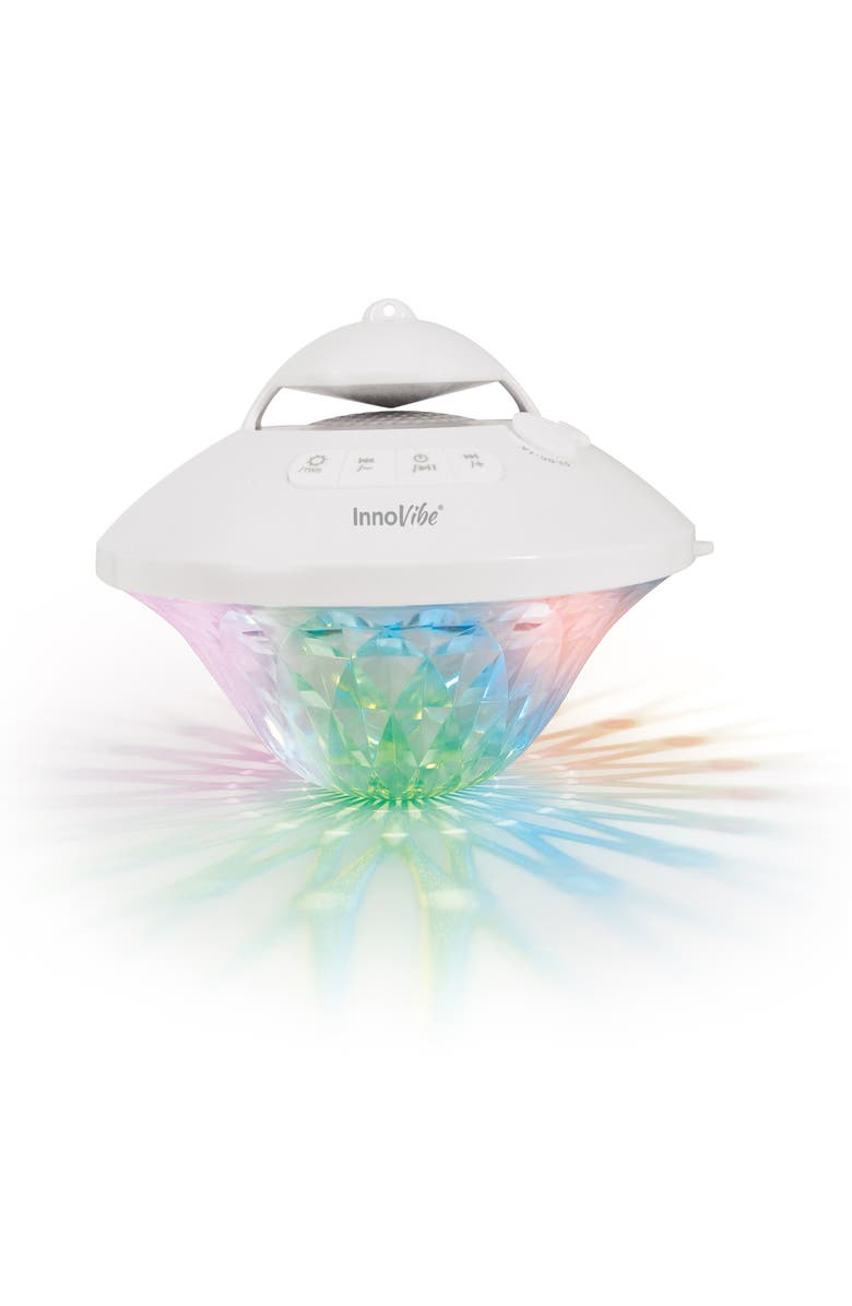 Innovibe LED Lightshow Floating Speaker, Main, color, White Clear