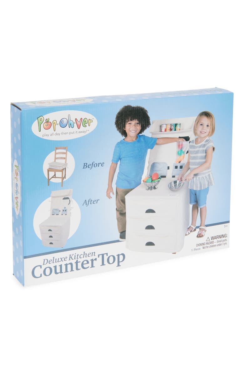 PopOhVer Deluxe Kitchen Counter Play Set, Main, color, Brown