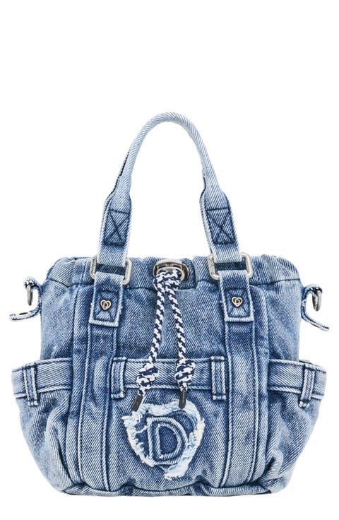 Mini Denim Crossbody Bag