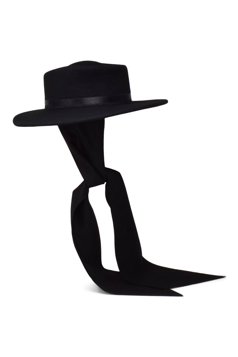 Morgan Wool, Silk & Cashmere Hat, Alternate, color, BLACK