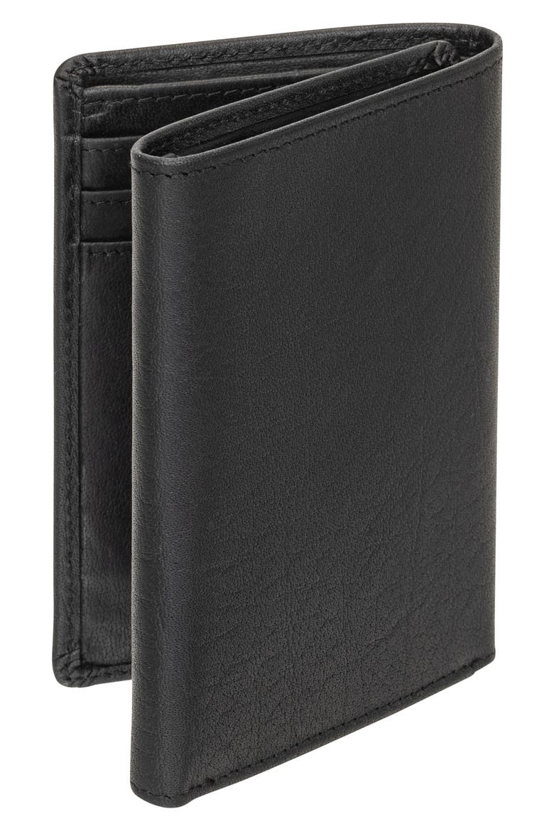 RFID Trifold Wallet, Alternate, color, BLACK