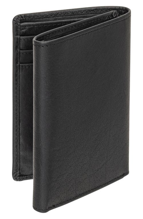 Mancini Rfid Trifold Wallet In Black
