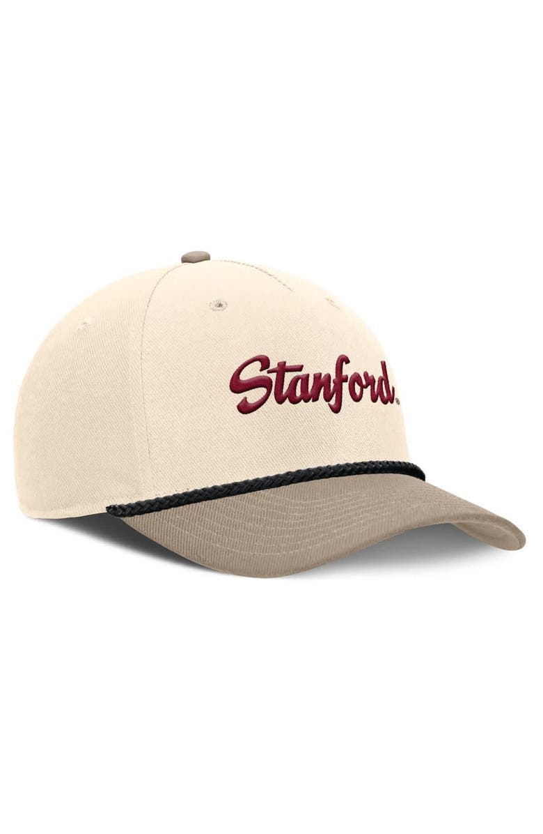 Nike Men's Nike Natural Stanford Cardinal Rise Legacy Throwback Logo Adjustable Hat, Alternate, color, Natural