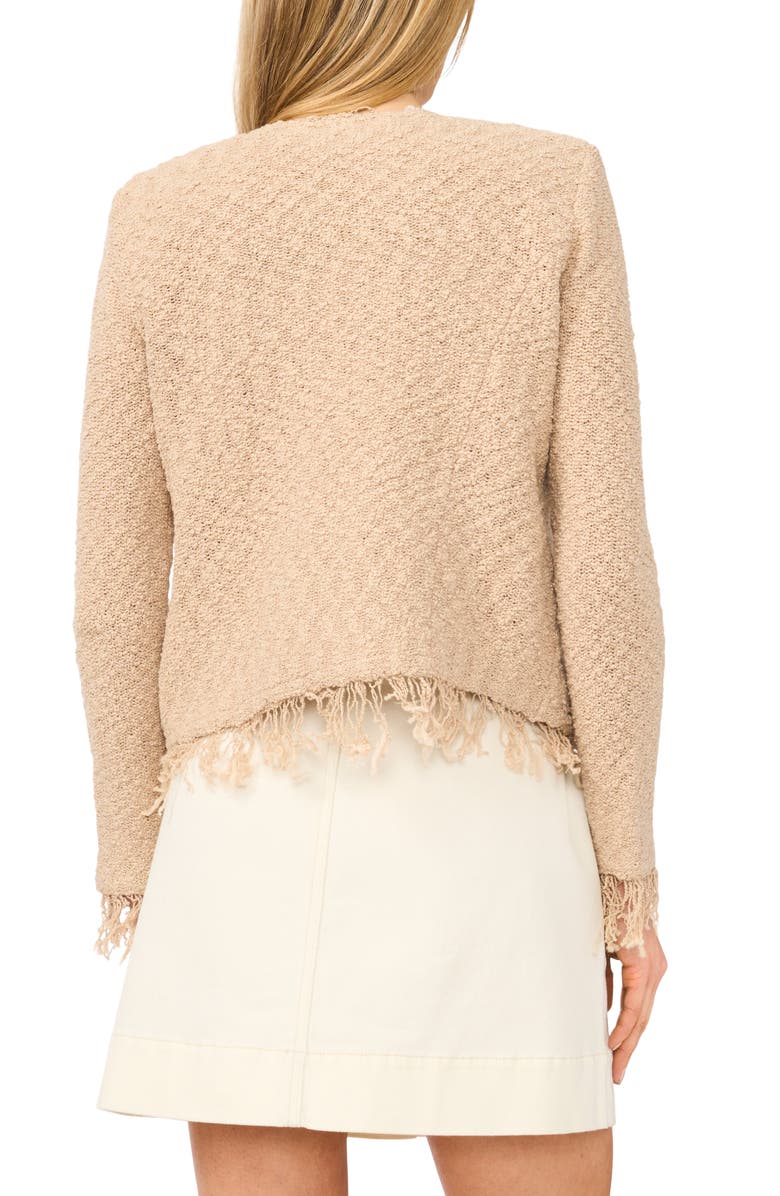Vince Camuto Fringe Crop Jacket, Alternate, color, Camel