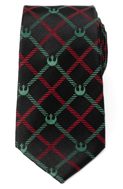 Star Wars Rebel Alliance Plaid Silk Blend Tie