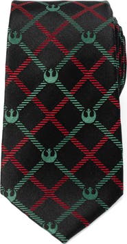 Cufflinks, Inc. Star Wars Rebel Alliance Plaid Silk Blend Tie
