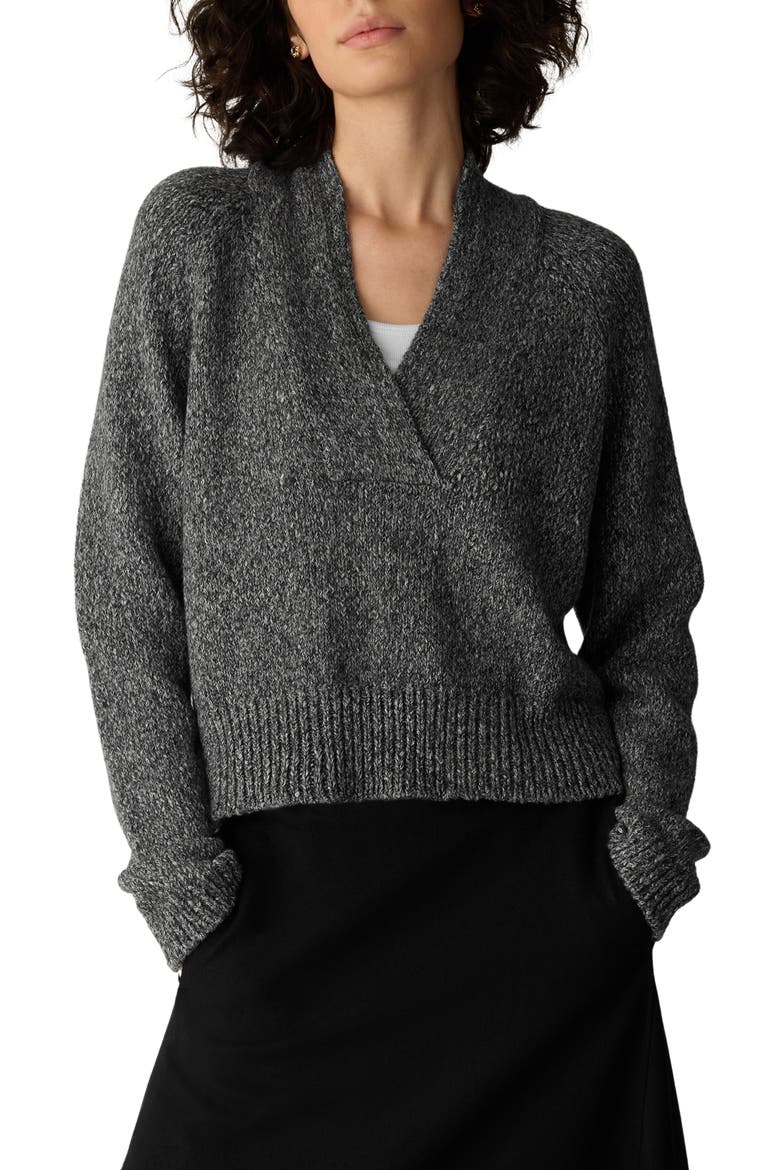 V-Neck Sweater, Main, color, CHARCOAL