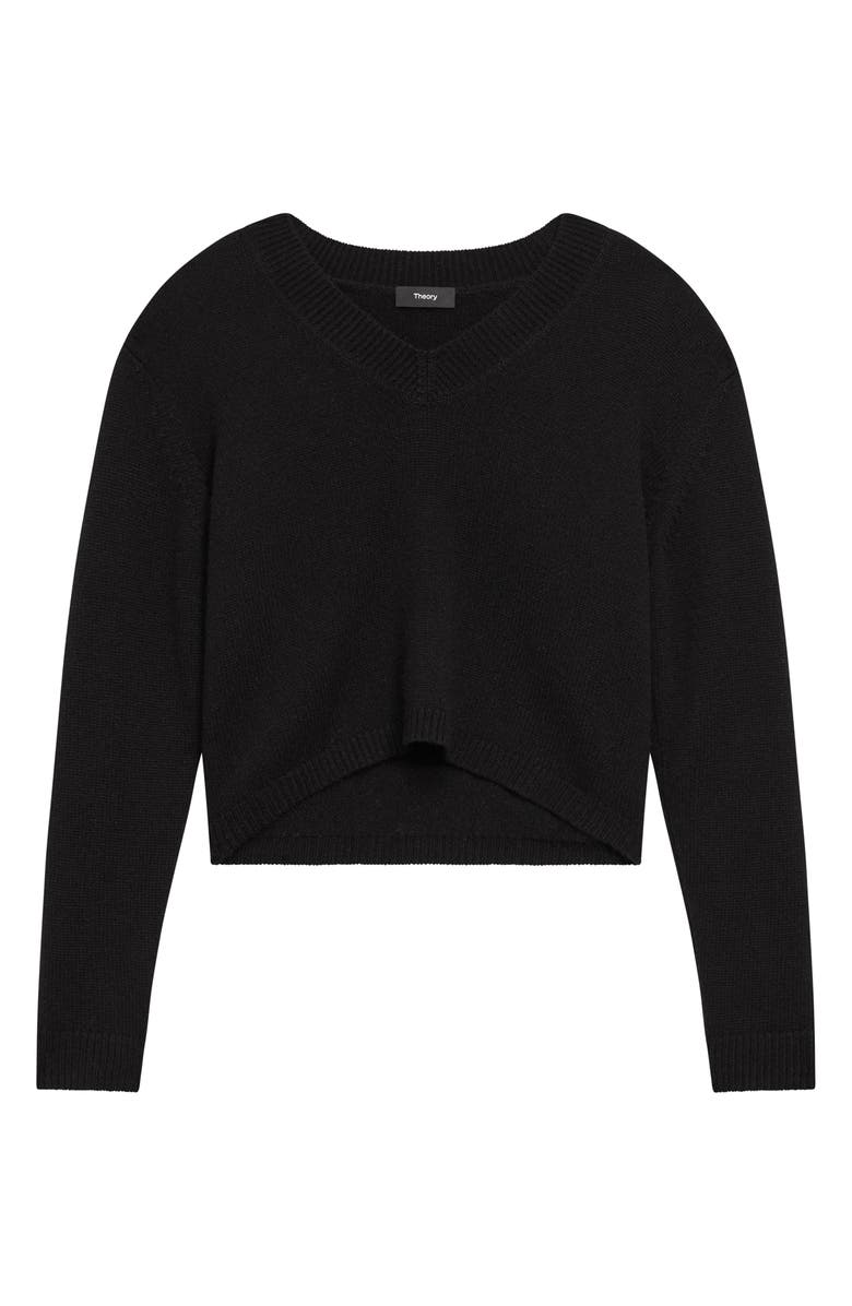 Theory Crop Cashmere Sweater, Alternate, color, 