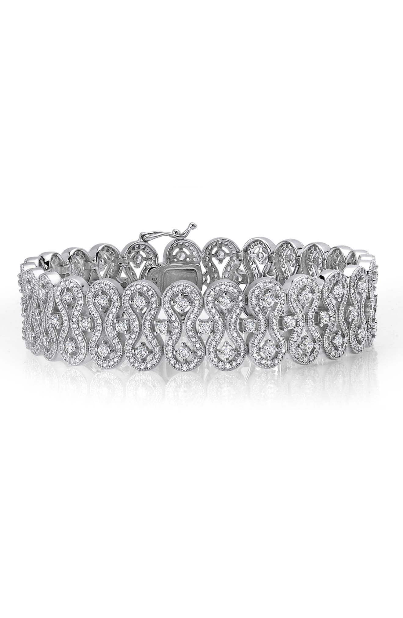 Lafonn Classic Simulated Diamond Filigree Bracelet