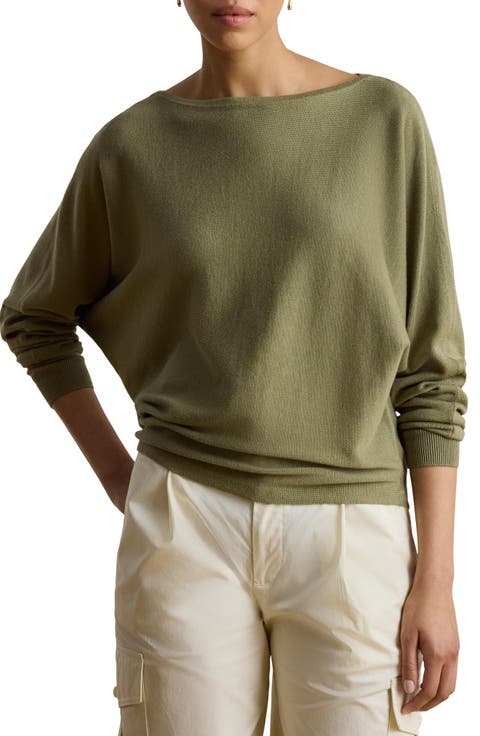 Boat Neck Cotton & Modal Sweater