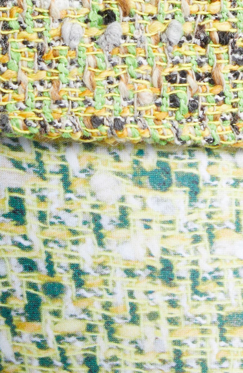 DIESEL<sup>®</sup> P-Hour Bouclé Skirt with Trompe l'Oeil Leggings, Alternate, color, Fern