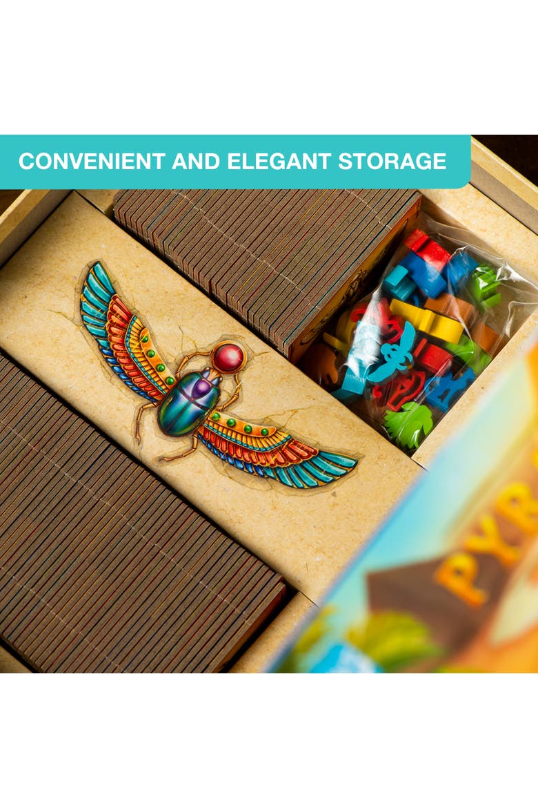 Pyramido Tile & Worker Placement Game, Alternate, color, Multicolored