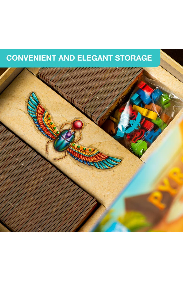 Synapses Games Pyramido Tile & Worker Placement Game, Alternate, color, Multicolored