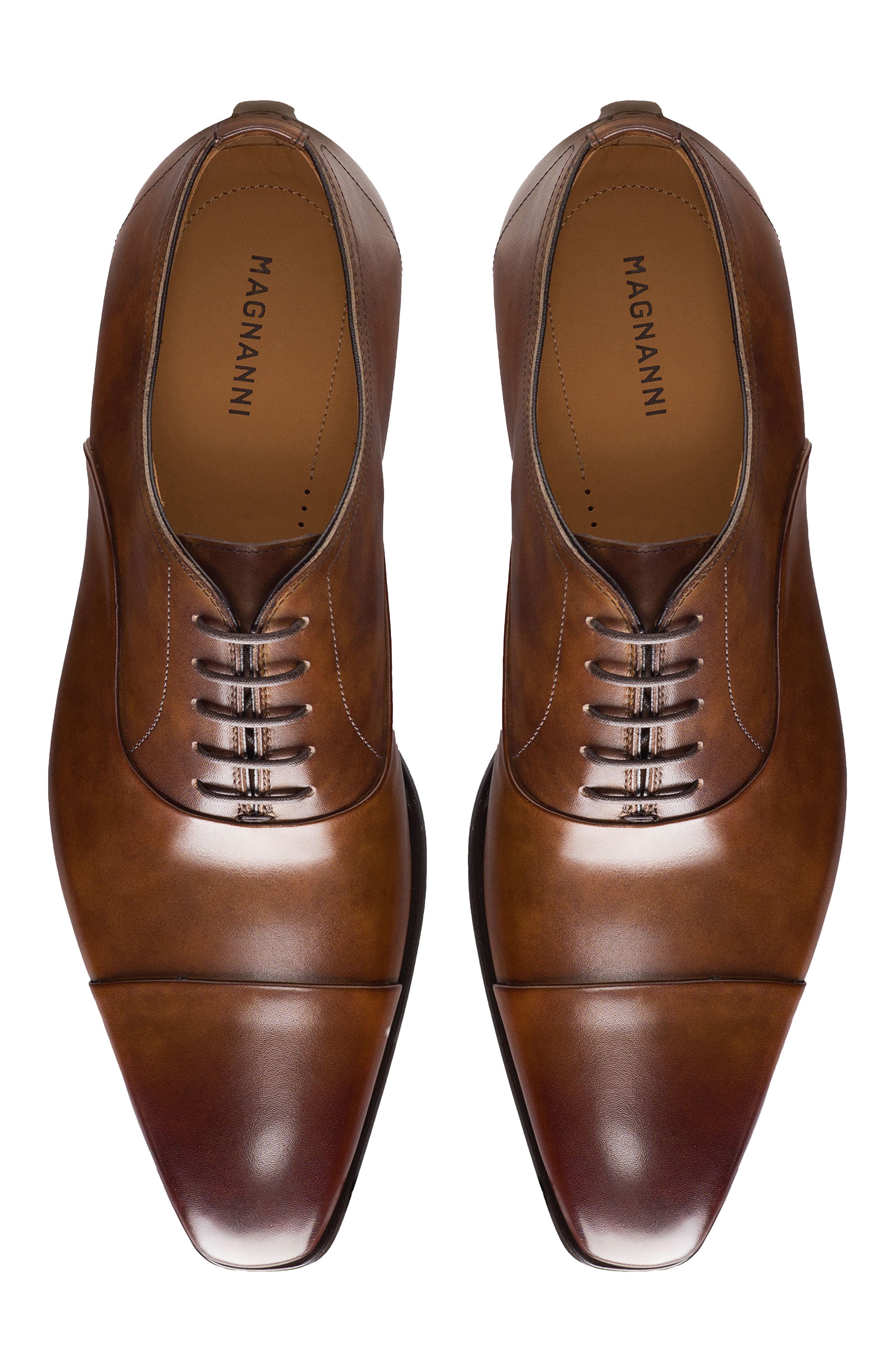 Magnanni Cap Toe Oxford, Alternate, color, Tabaco
