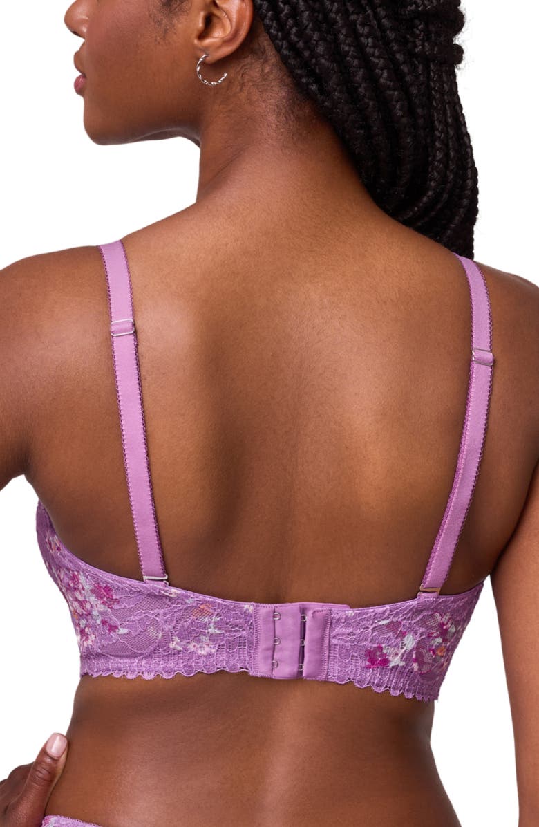 Montelle Intimates Lace Bralette, Alternate, color, Tulip Field