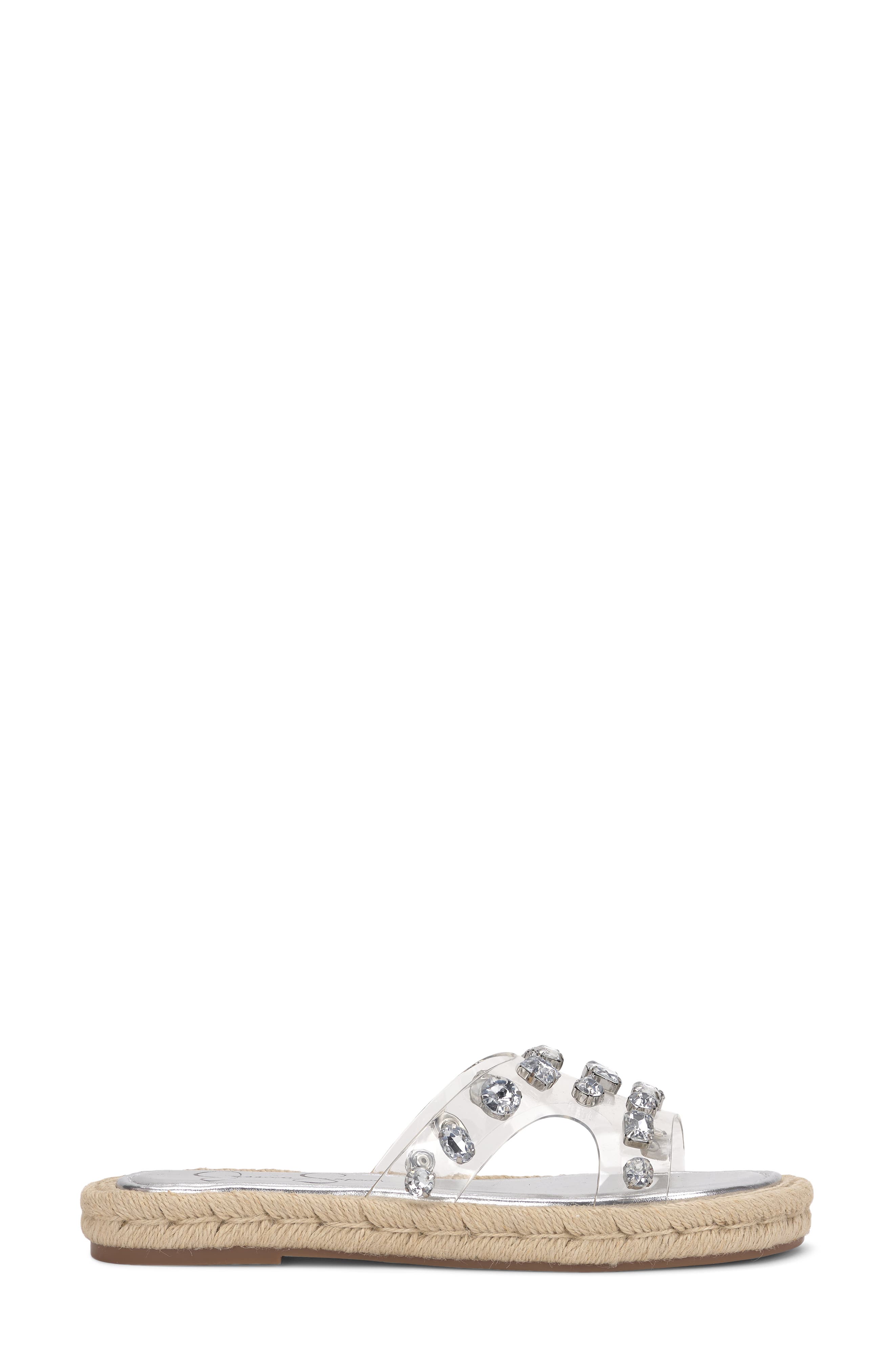 Jessica Simpson Jinka Espadrille Slide Sandal, Alternate, color, White