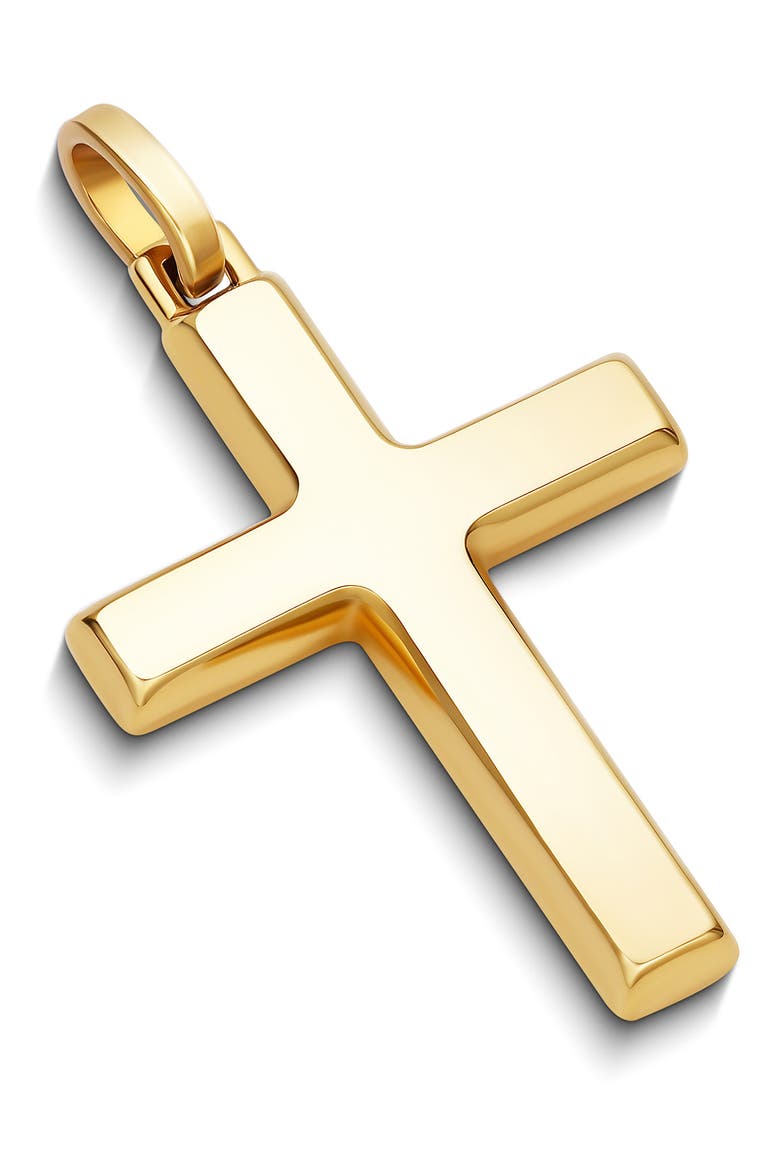 Men's Cross Pendant Necklace, Alternate, color, GOLD