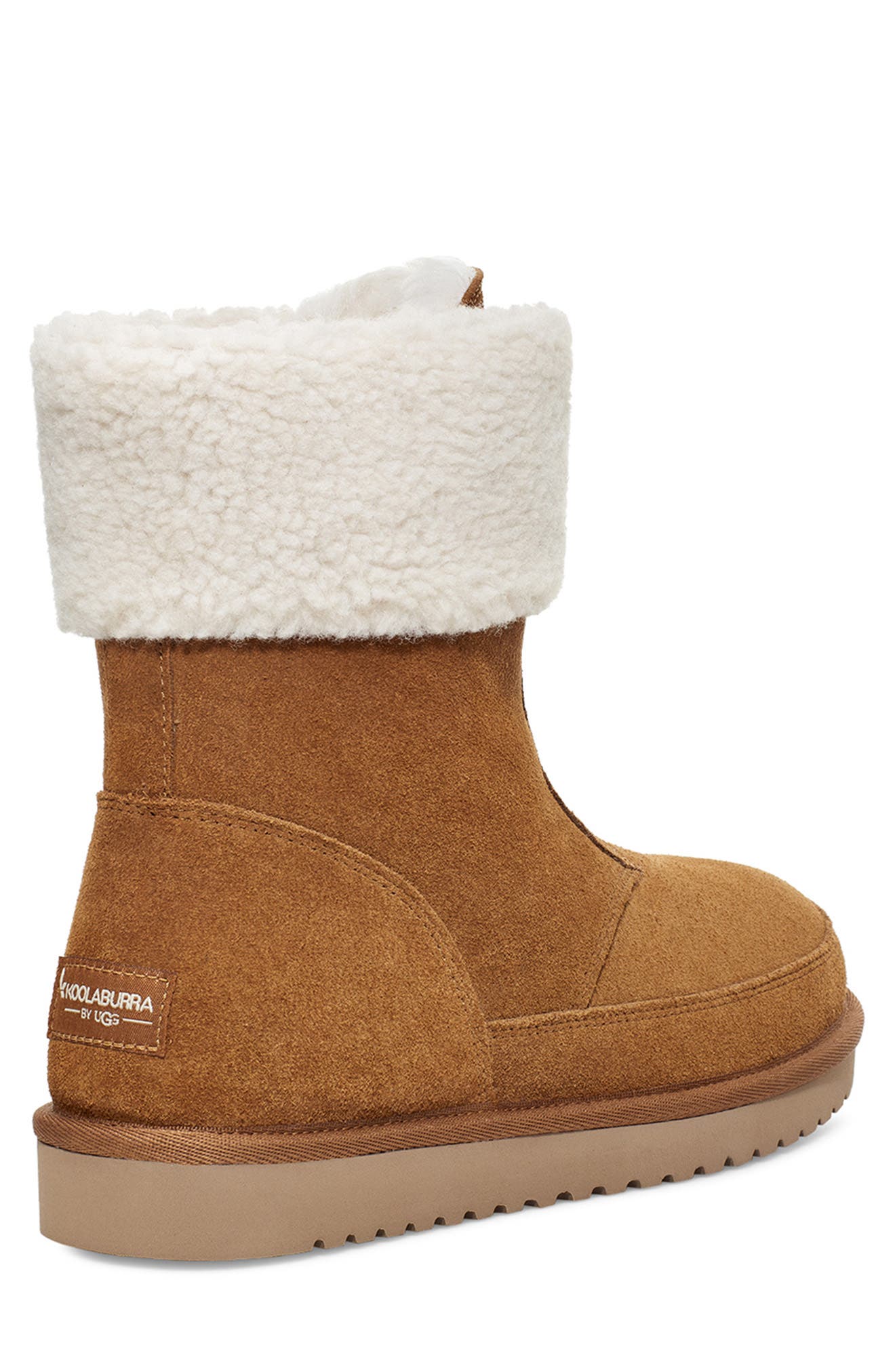 KOOLABURRA BY UGG Lytta Faux Shearling Lined Short Boot, Alternate, color, CHESTNUT