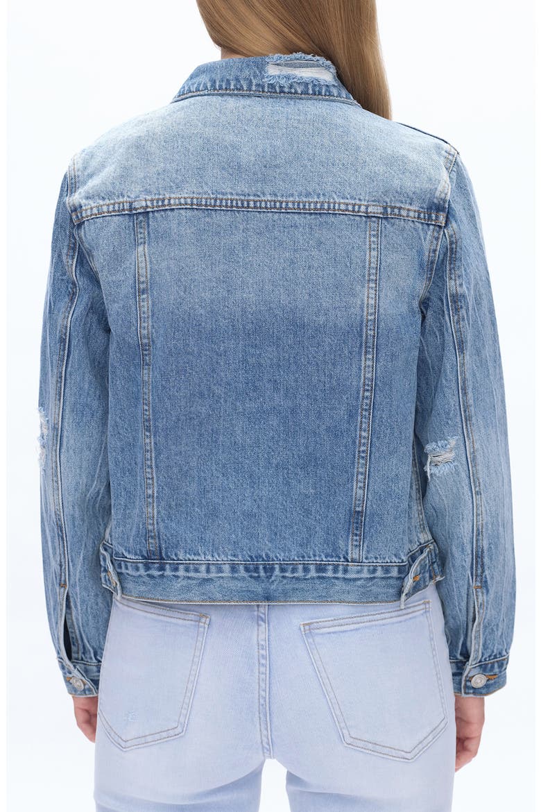 Distressed Denim Jacket, Alternate, color, MERCY BLUE