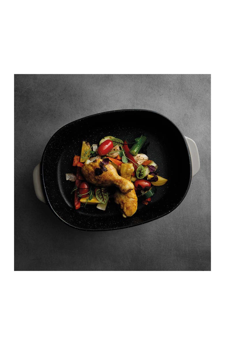 BergHOFF Grey Gem 16" Stoneware Oval Baking Dish, Alternate, color, Grey