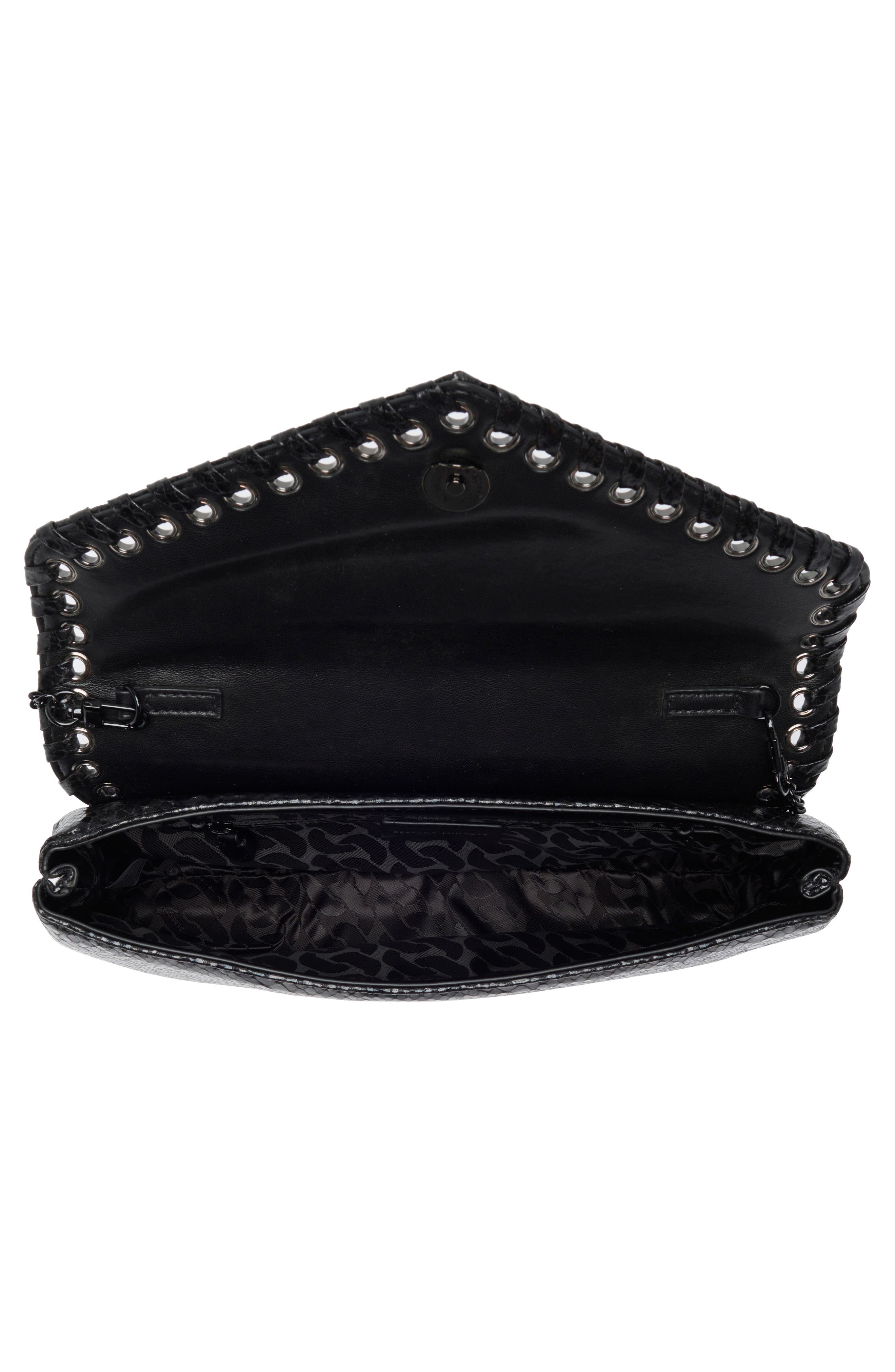 Rebecca Minkoff Whip Envelope Flap Clutch, Alternate, color, 