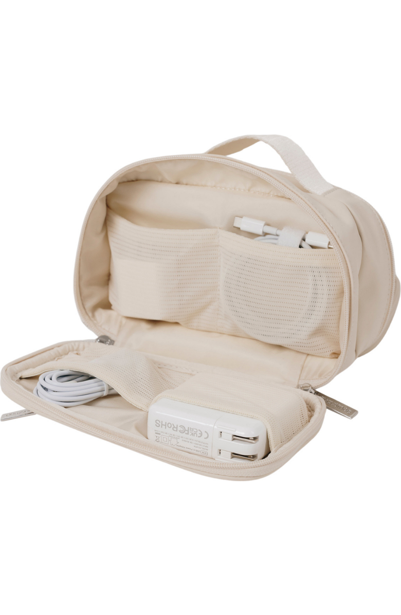 AUGUSTNOA Tech Organizer, Alternate, color, Cream