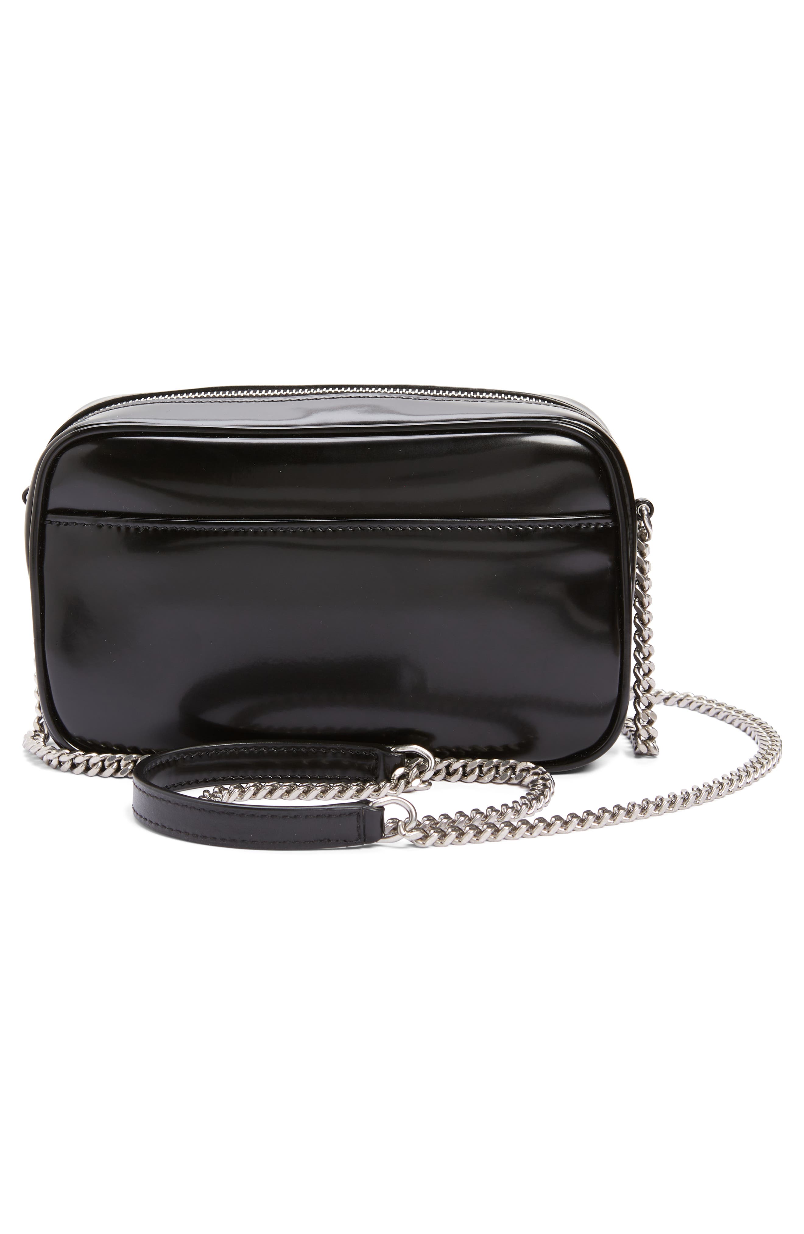 Saint Laurent Mini Lou Faux Leather Camera Bag, Alternate, color, 