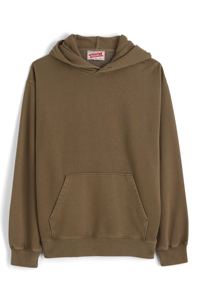 Madewell Woodland Brushed Terry Hoodie, Alternate, color, Raw Umber